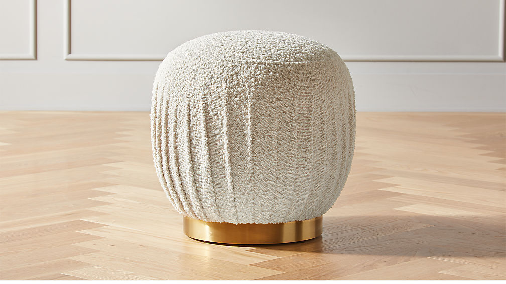 boucle vanity stool