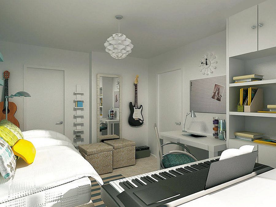 Contemporary-teen-bedroom-of-New-York-home-where-music-takes-centerstage-56182