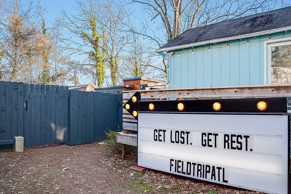 Explore the very beast of Atlanta from this tiny backyard house that you can rent