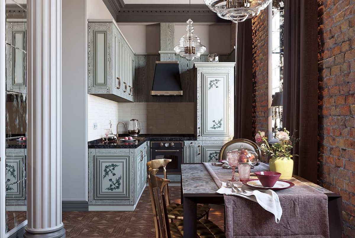 Kombinasi Dekorasi Dapur Modern Dan Victorian
