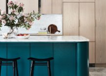 Give-your-kitchen-an-upgrade-with-striking-turquoise-kitchen-island-and-marble-countertops-30097-217x155