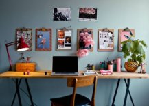 Gorgeous-eclectic-home-office-with-grayish-blue-walls-wall-mounted-photographs-and-clipboards-22927-217x155