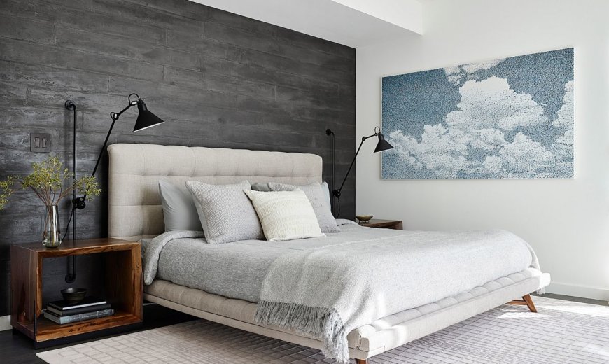 Bedrooms With Gray Accent Walls Modern And Adaptable