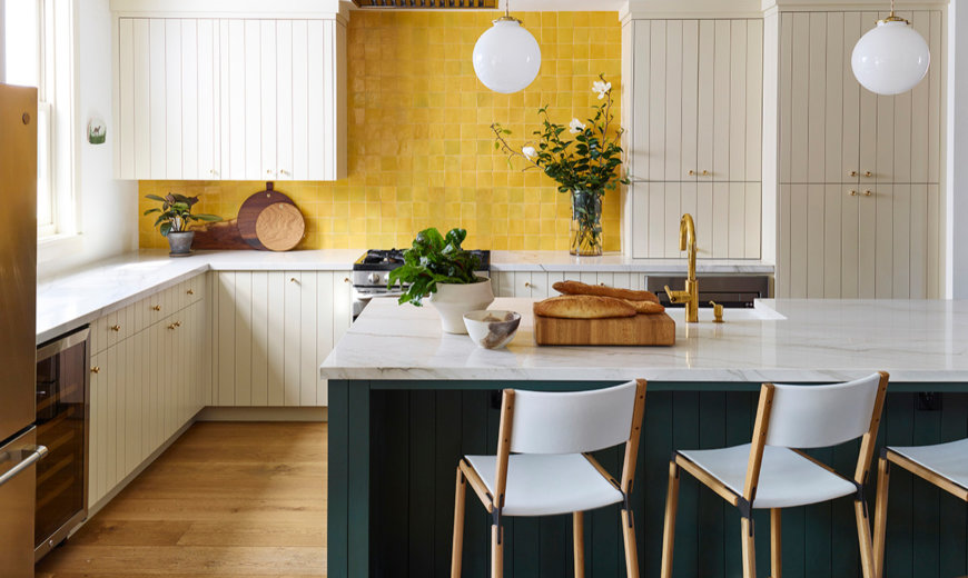 Kitchen Color Trends: Green and Yellow Combine to Make a Statement