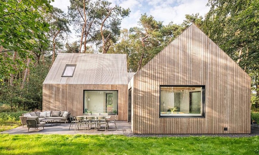 Villa Tonden: Modern Dutch Cabin in the Woods Brings Modernity to Classic Form