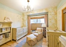 Nursery-in-mellow-yellow-with-whimsical-tree-patterned-wallpaper-in-the-backdrop-that-is-eye-catching-35938-217x155