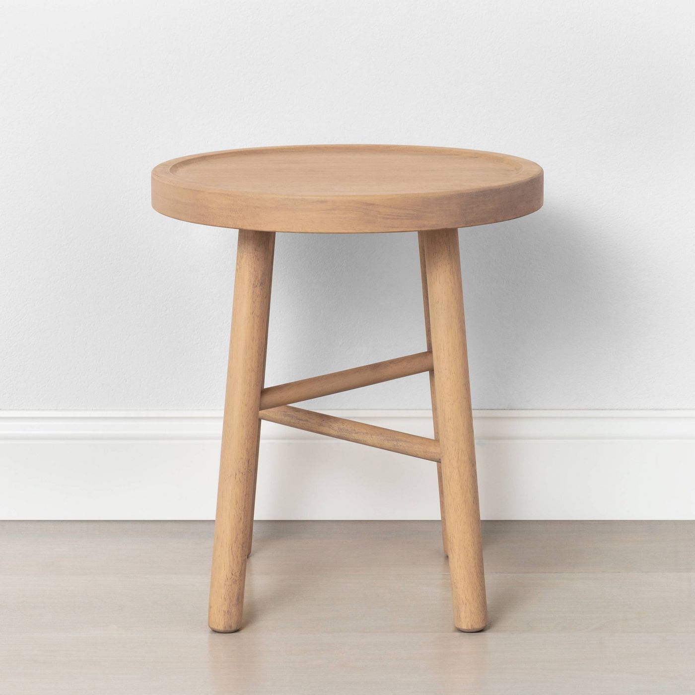 Rubberwood accent stool from Target