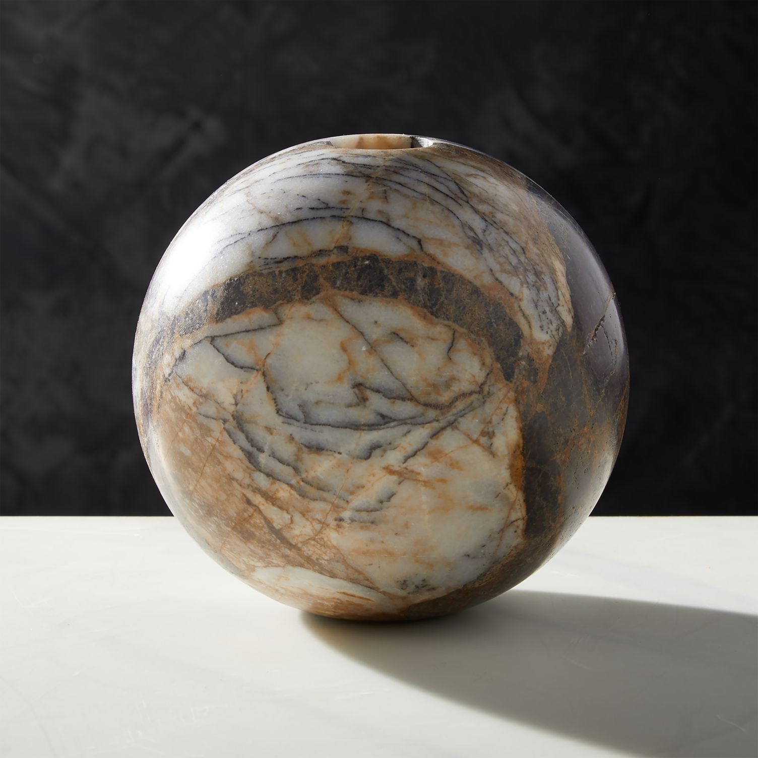 Sculptural marble vase from CB2