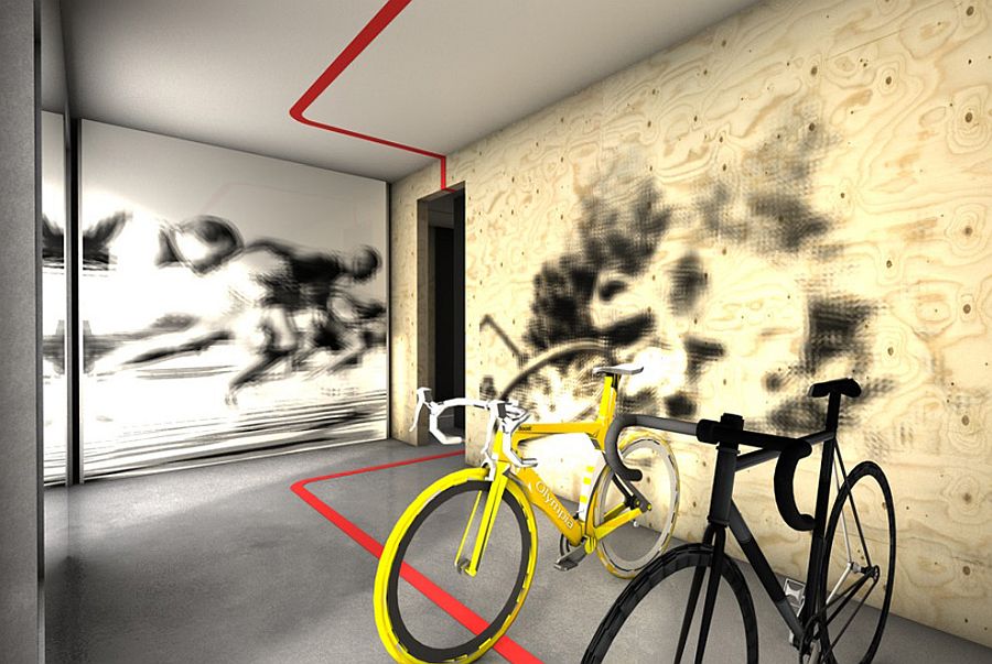 Space to store and display your bicycles in the house