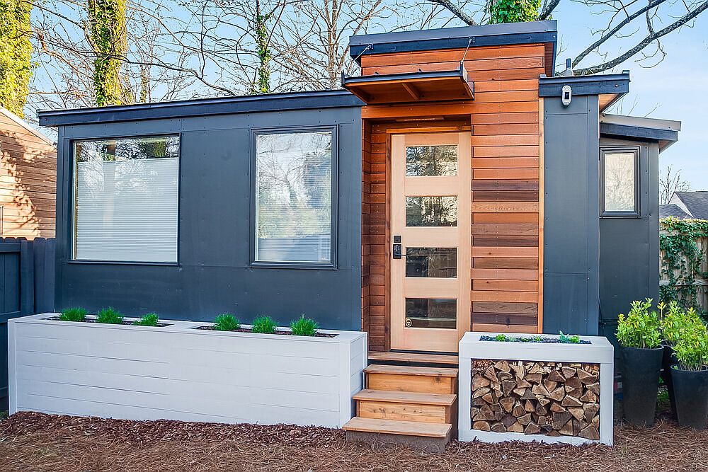 Tiny House in the backyard of a home in Atlanta that acts as the perfect escape