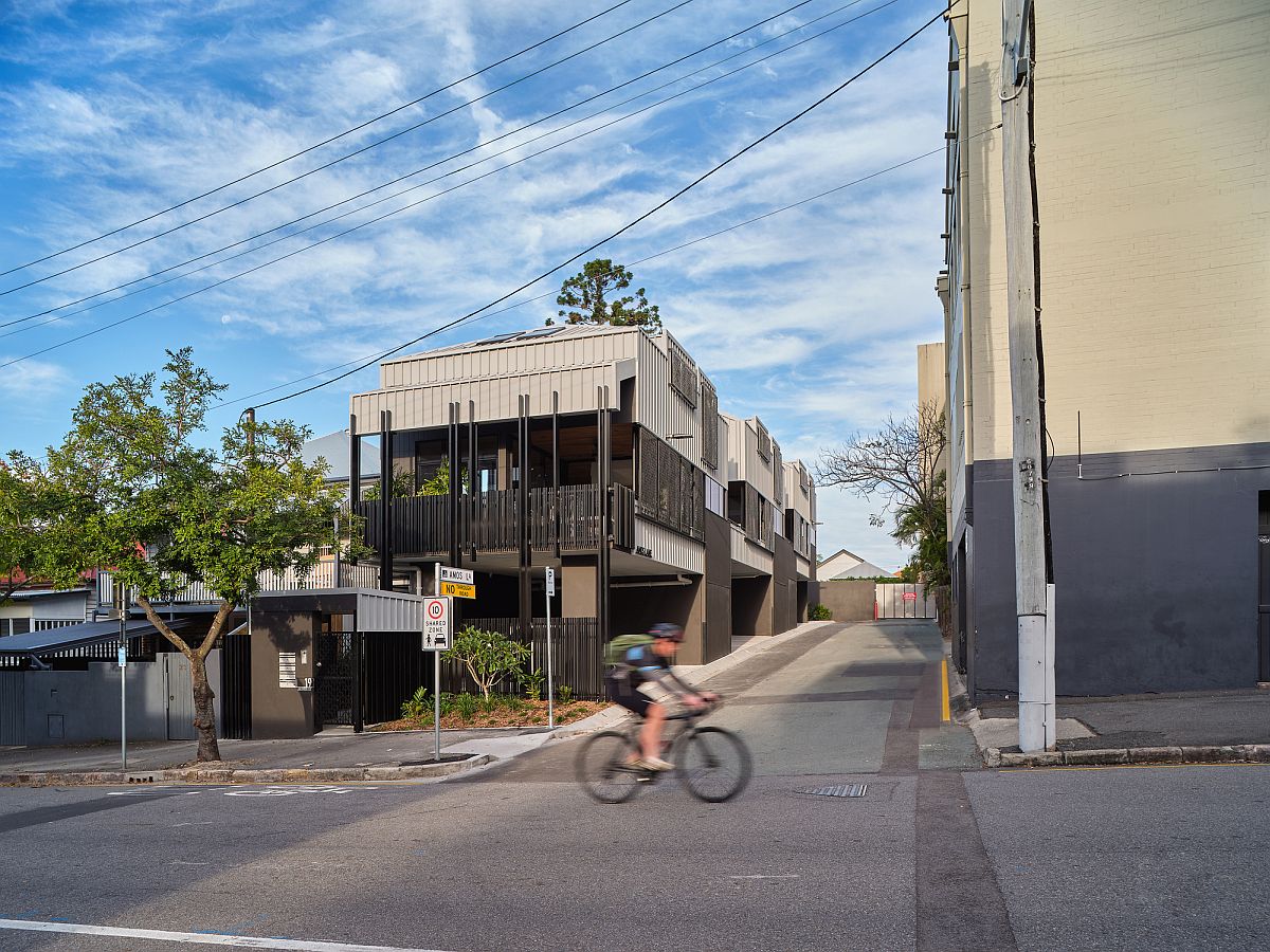 Transforming the 330-square meter parking space into three spacious modern homes