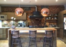 Kitchen-island-in-reclaimed-wood-along-with-sparkling-copper-pendants-used-in-the-small-industrial-kitchen-97127-217x155