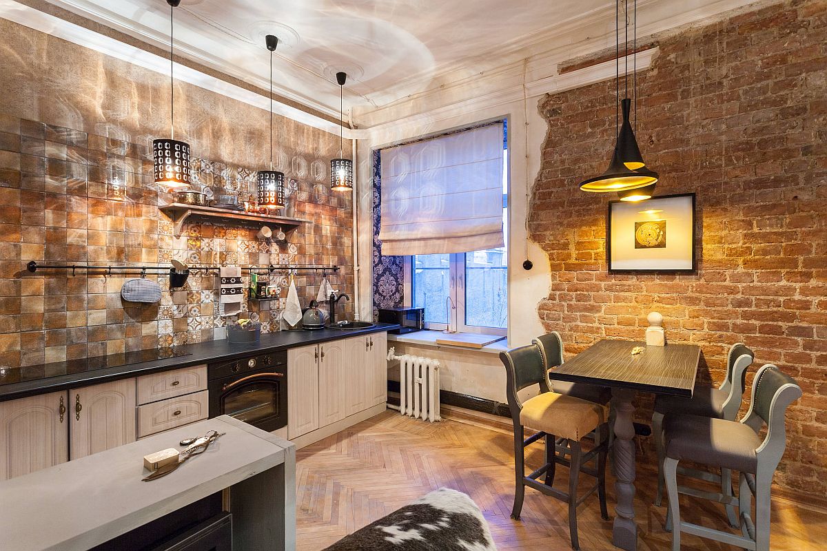 Pendants-create-a-lovely-interface-between-light-and-shadows-in-this-brilliant-industrial-eclectic-kitchen-65458