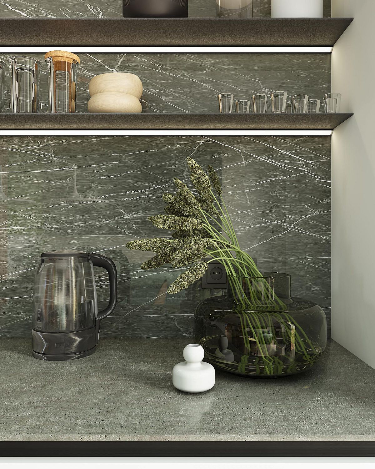 Stone-bakcplash-countertops-and-slim-floating-shelves-with-LED-strip-lights-for-the-modern-kitchen-66335