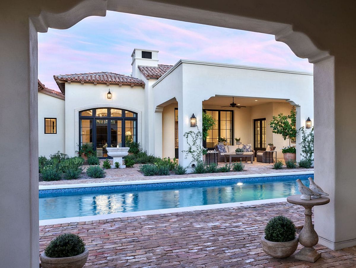 Terracotta tiles and classic features preserve the traditional appeal of this home