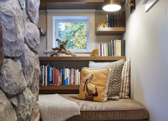Small Contemporary Home Library Ideas Filled with Color and Creativity ...
