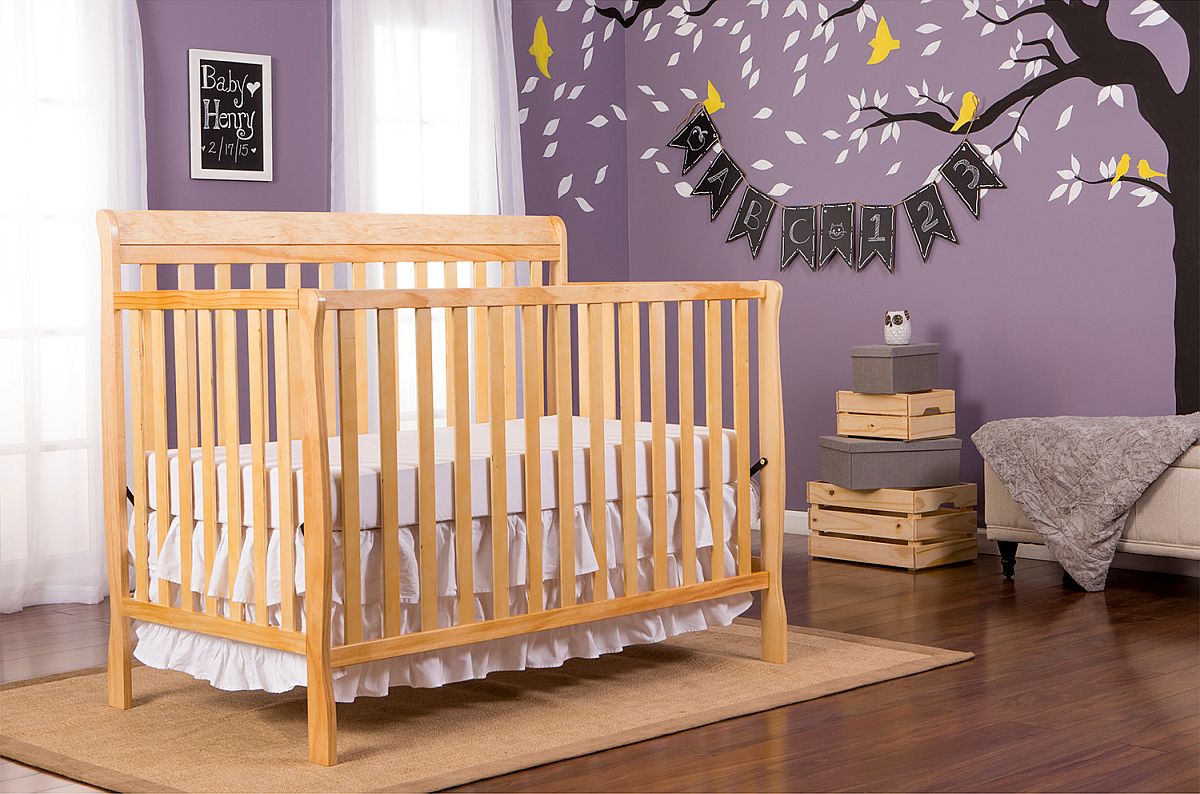 A perfect backdrop for that great wooden crib in the nursery!