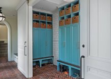 Brick-floor-in-this-modern-entryway-also-adds-herringbone-pattern-to-the-setting-70184-217x155