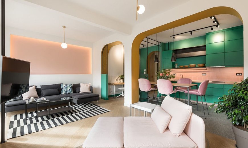 Vibrant, Fun and Inspired by the 60’s: Luscious Apartment in Greece