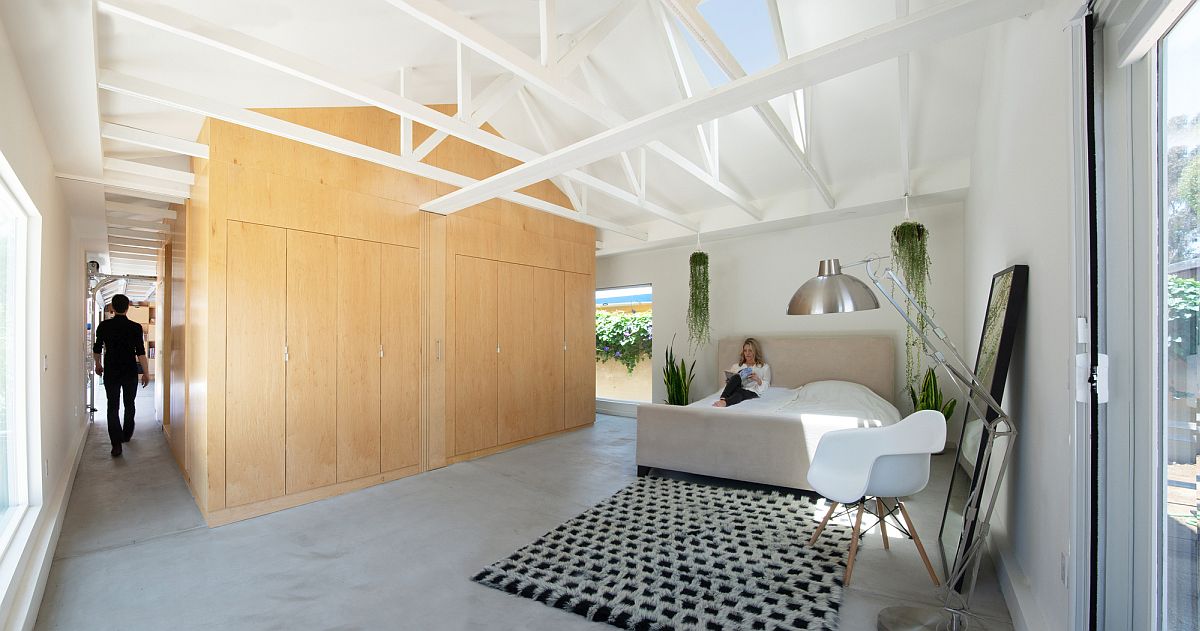 Custom box-inside-a-box design brings privacy and comfort to this garage turned into home