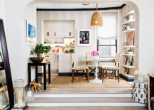 Fabulous-small-kitchen-and-dining-room-of-apartment-in-Chelsea-with-white-holding-fort-94432-217x155