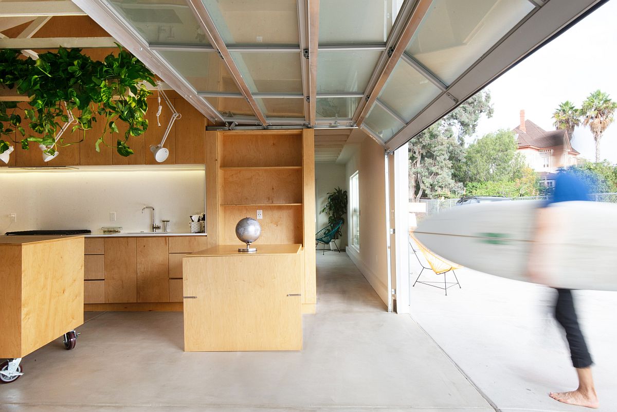 Finding the right balance between space and style inside cool San Diego garage
