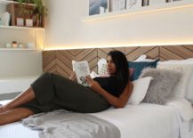 Relaxing-and-fabulous-modern-bedroom-in-wood-and-white-with-herringbone-pattern-headboard-and-smart-storage-81017-217x155