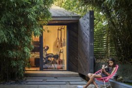 Small Space Design: Tiny, Functional Music Shed in Vancouver in Glass and Timber