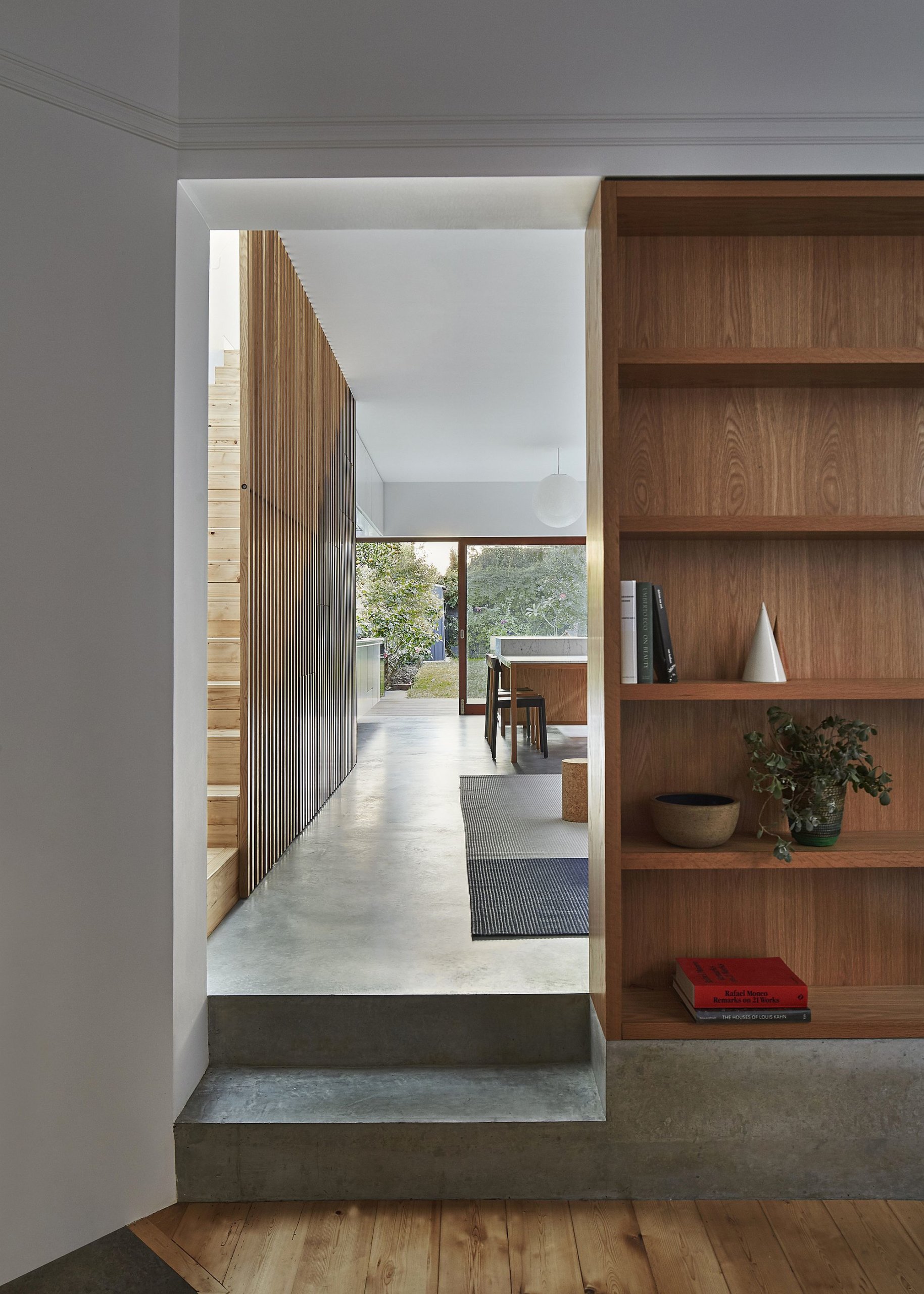 Transition between the old and the new inside the revamped Sydney home