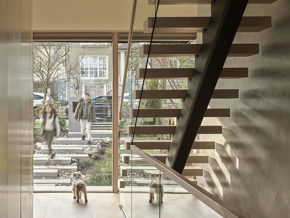 View of the entry to the house as seen from the inside