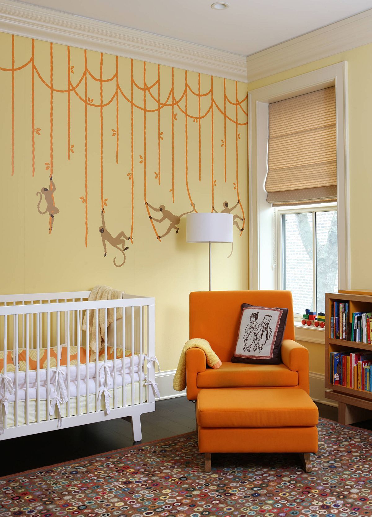 Yellow is the perfect color for the trendy gender neutral nursrey with modern style