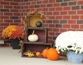 DIY Fall Wooden Crates for the Perfect Porch Decor