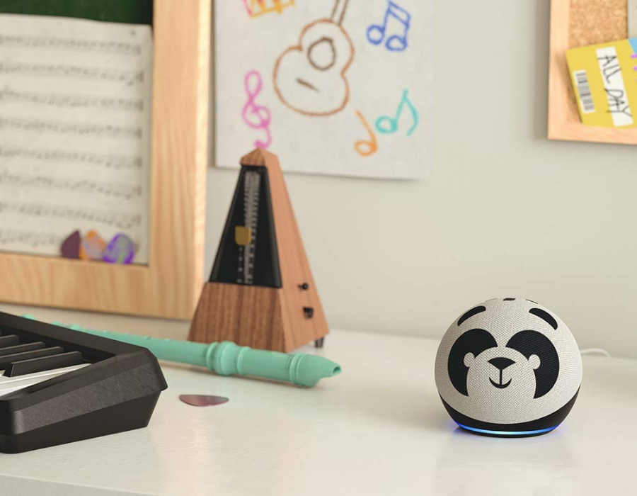 Amazon Echo Kids+ In Panda pattern