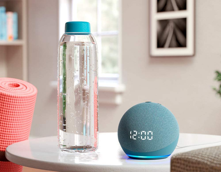 Amazon LED Echo Dot in twilight blue