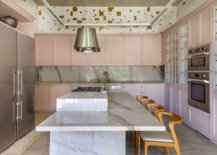 Pastel-pink-cabinets-and-light-green-add-color-to-the-modern-kitchen-47931-217x155