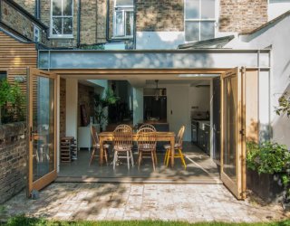 Oak, Steel and Glass Shape Gorgeous Rear Extension of Stoke Newington Home
