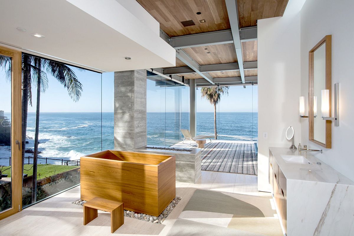 Stunning views and a bathroom that oozes luxury is completed by a luxurious Japanese soaking tub