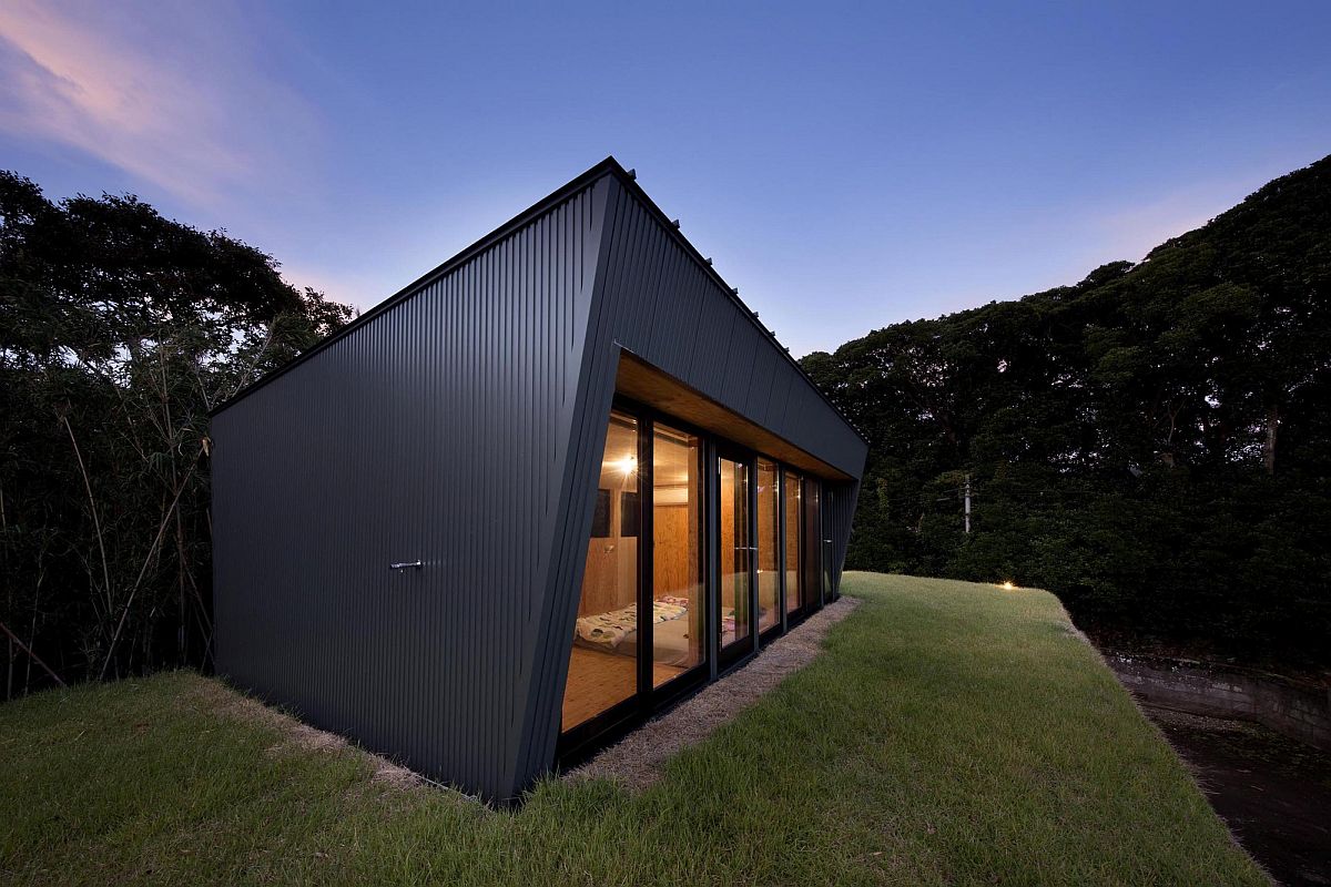 Unique upper level of the house with smart design that extends into the green rooftop outside