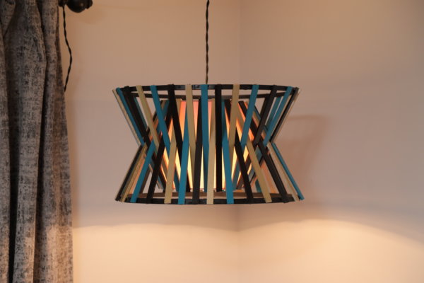 finished DIY pendant lamp