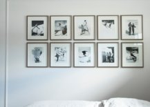 black and white series grid style wall gallery