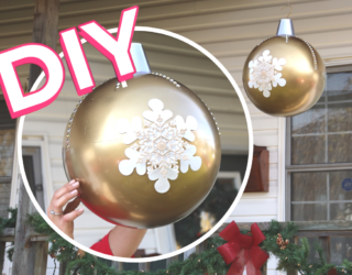 DIY Giant Christmas Ball Decorations to Help You Deck The Halls