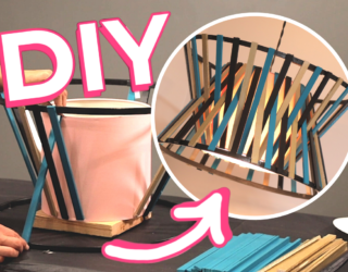 Upgrade Your Lighting With A DIY Paint Stick Pendant Lamp