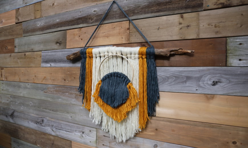 A Boho-Chic DIY Knot and Tassel Hanging Wall Decor