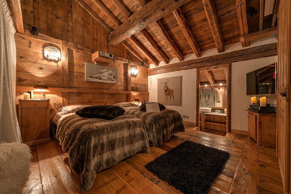 Classic chalet vibe is coupled with modern comfort at the brilliant alpine chalet