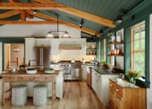 Innovative-green-wooden-ceiling-and-walls-provide-the-perfect-backdrop-for-a-festive-kitchen-31587-217x155