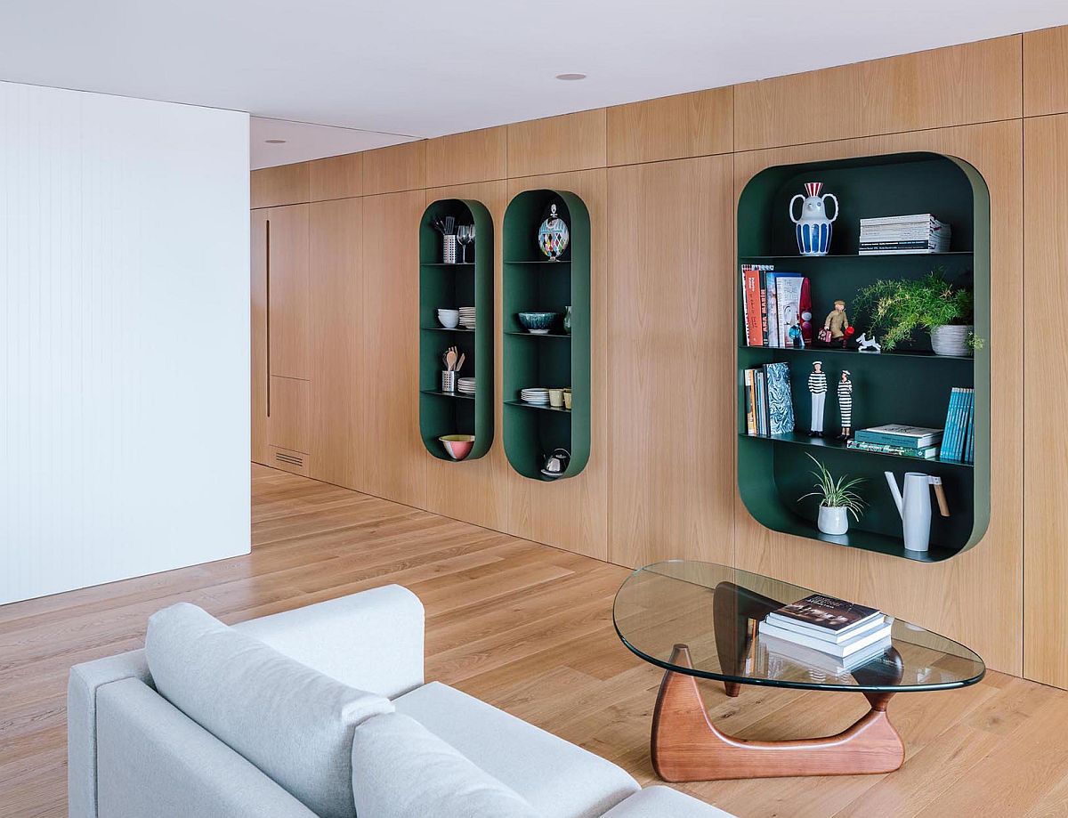 Metallic-deep-green-custom-shelves-for-the-living-room-91585