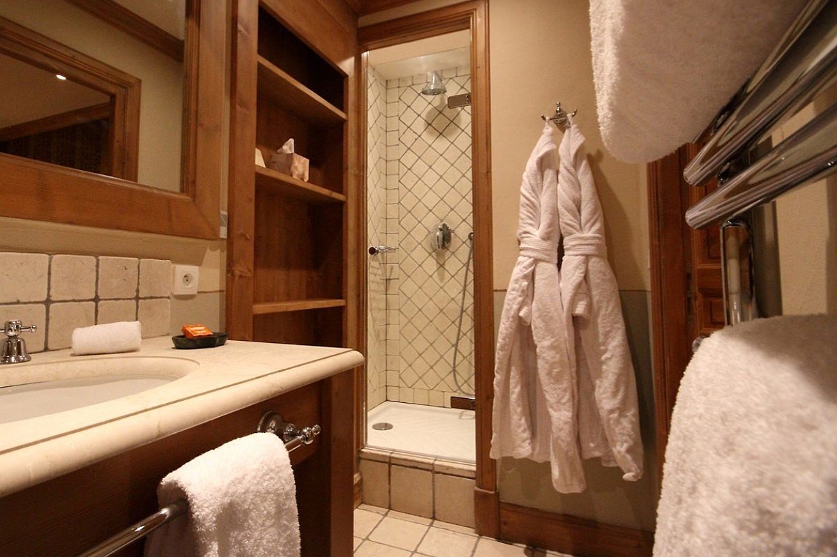 View of the bathroom at the Chalet Bel Sol