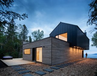 Inverted Floor Plan Brings Majestic River Views to this Quebec Home