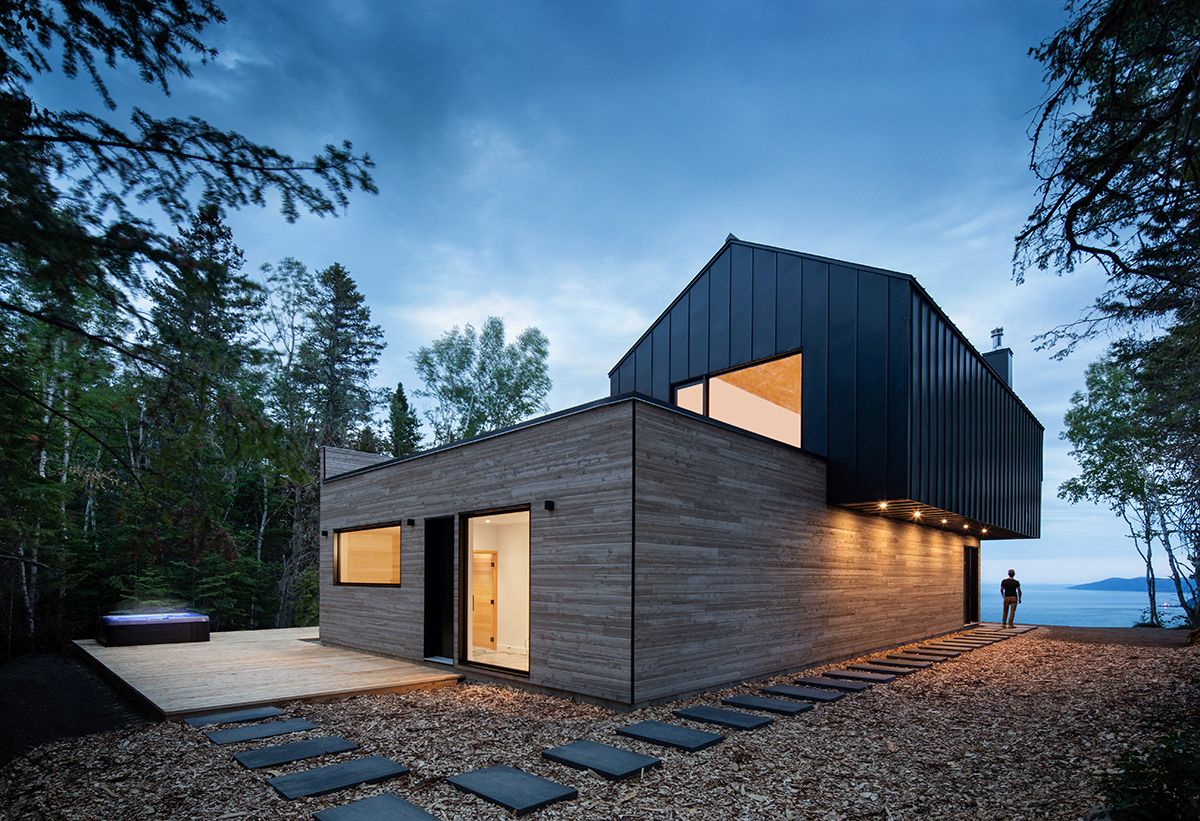 Inverted Floor Plan Brings Majestic River Views to this Quebec Home