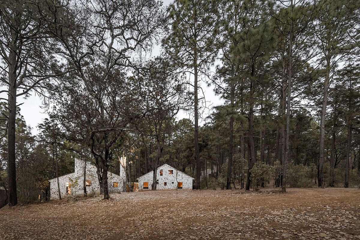 Enchanting stone cabins in the woods that offer a serene escape